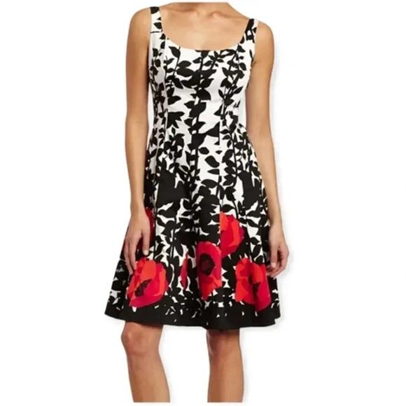 Nine West Poppy Dress, Fit And Flare, Very Cute! - Picture 3 of 13